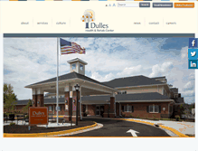 Tablet Screenshot of dulles-rehab.com